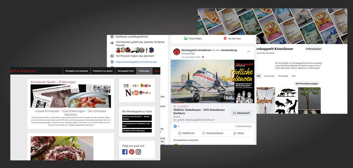 Job Social Media für Mordsappetit Krimidinner
