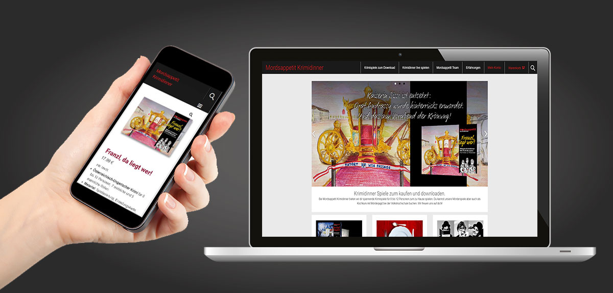 Job Onlineshop von Mordsappetit Krimidinner